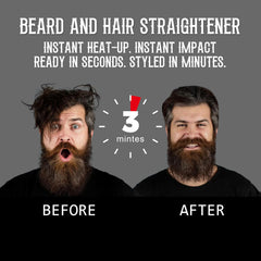 FEBOTE natural boar bristle beard brush for gentle grooming
