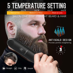 FEBOTE stainless steel mustache scissors for precise trimming