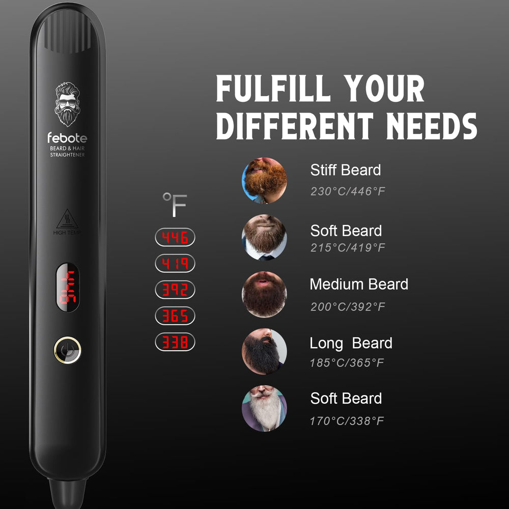 Compact FEBOTE travel bag included for on-the-go grooming