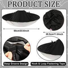 FEBSNOW reverse umbrella cape shielding clothing during dyeing and trimming.