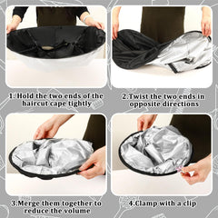 FEBSNOW water-repellent-nylon cape beads water and keeps you dry.