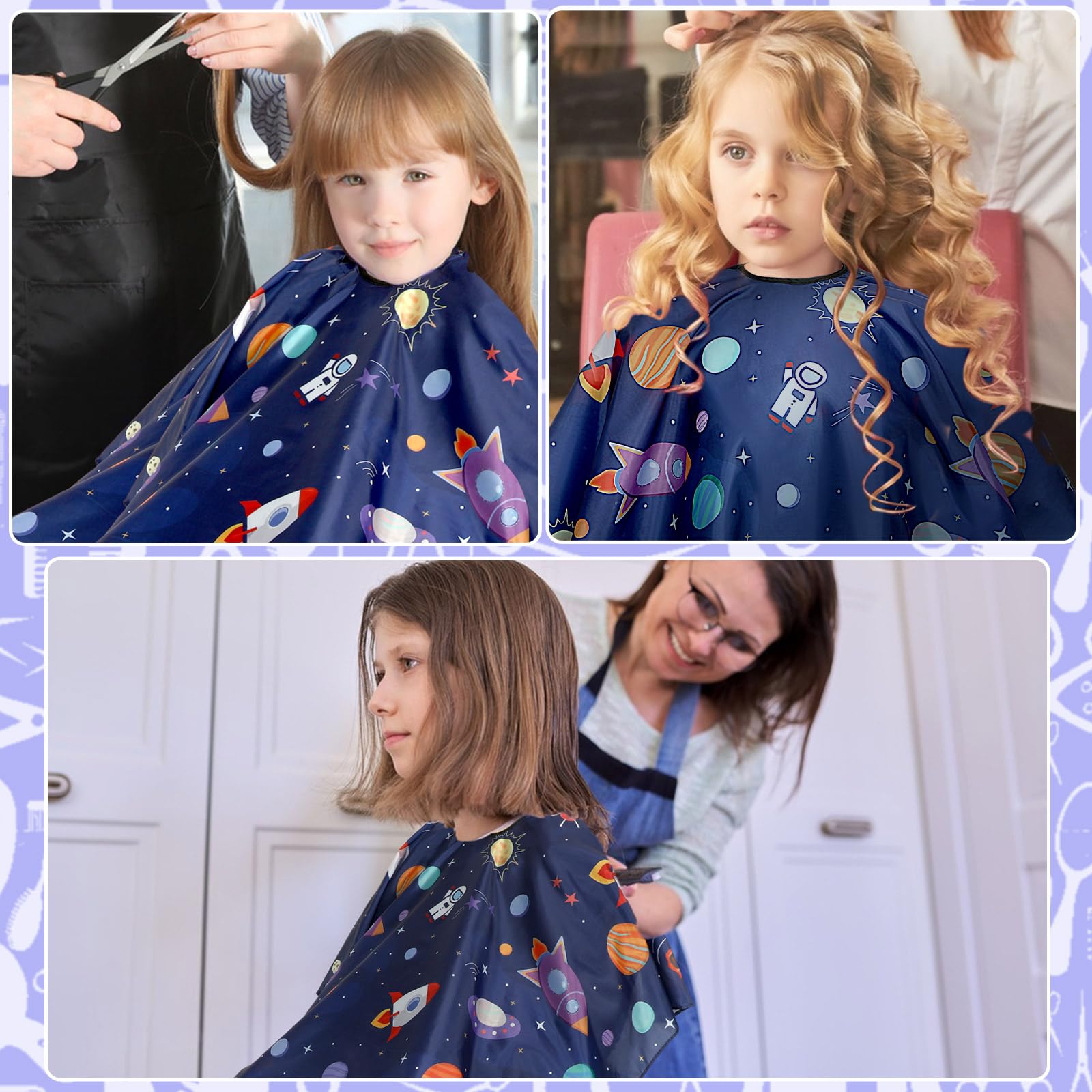 FEBSNOW machine washable cape stays clean and reusable after trimming