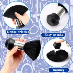 FEBSNOW neck duster brush with soft nylon bristles removes neck hair