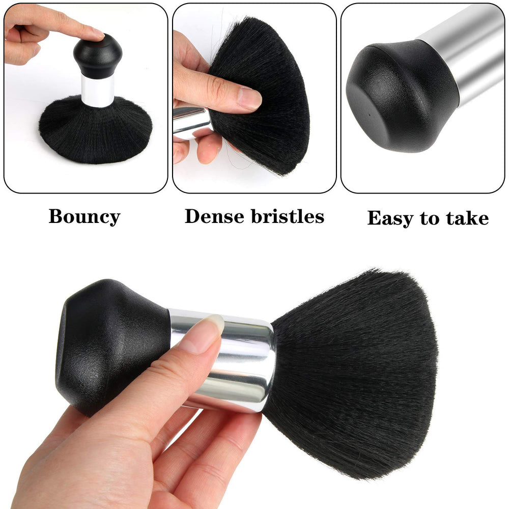 FEBSNOW soft neck duster brush with dense nylon bristles for gentle cleanup.
