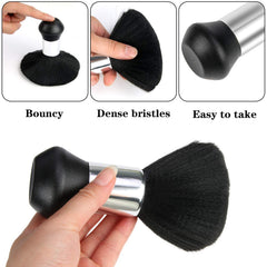 FEBSNOW soft neck duster brush with dense nylon bristles for gentle cleanup.