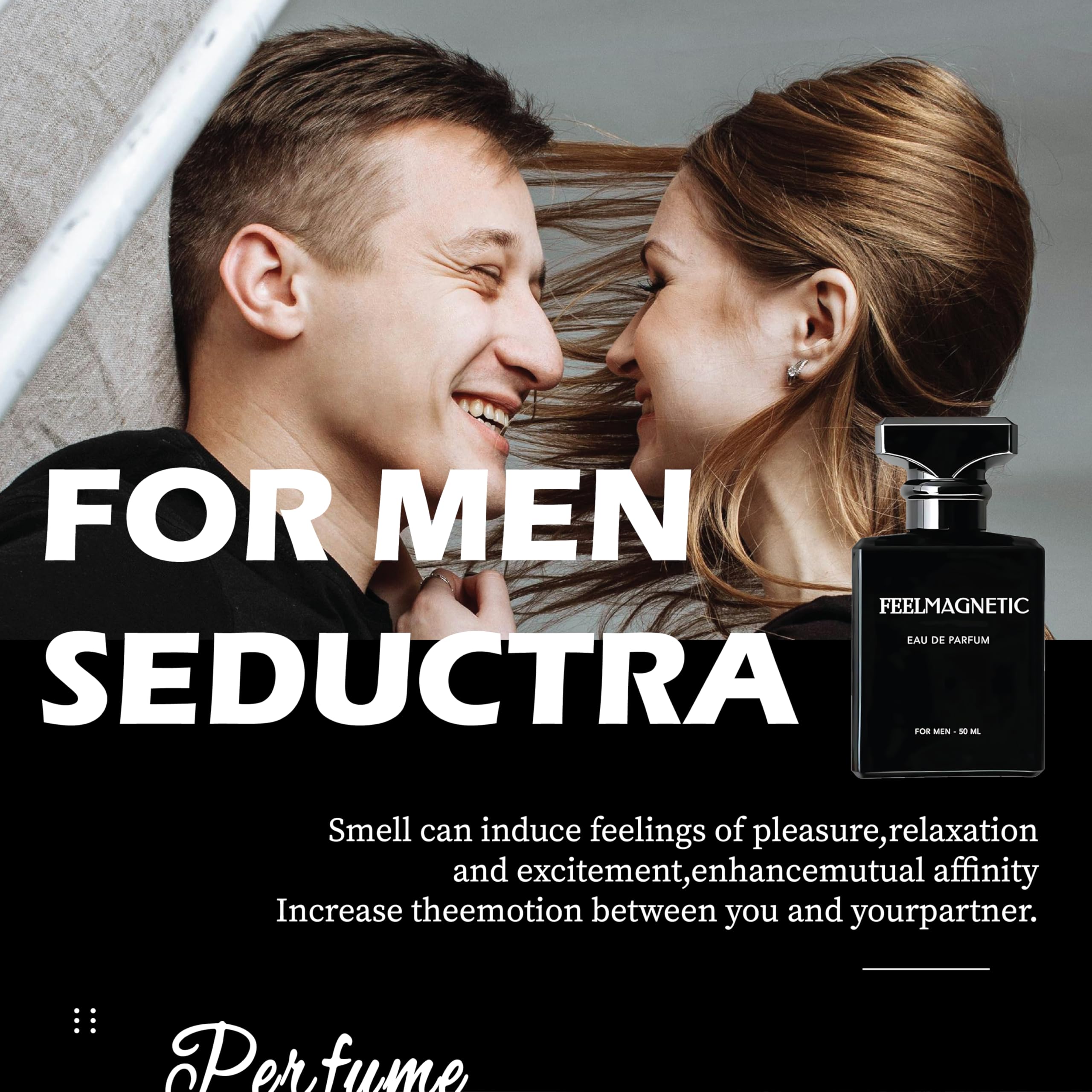 FeelMagnetic perfume box packaging shown for gift-ready presentation.