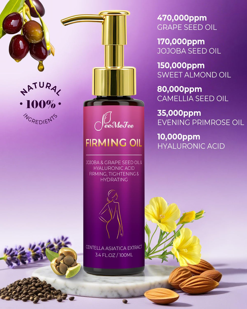 FeeMeFee Body Firming Oil after shower leaves skin refreshed.