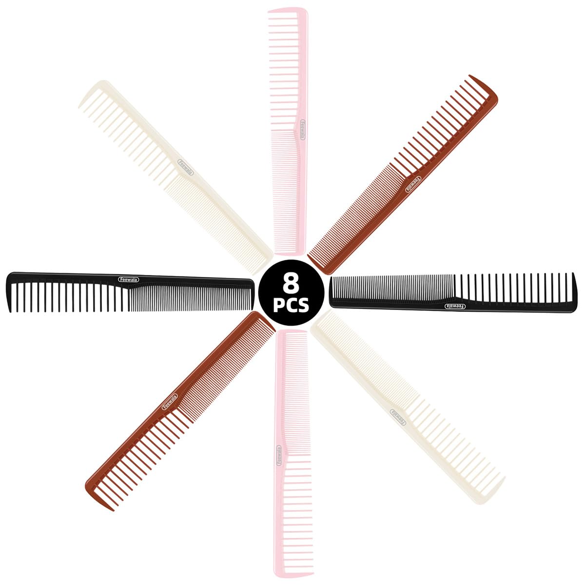 Feewala fine-tooth close-up for precise detangling and smooth straight styles