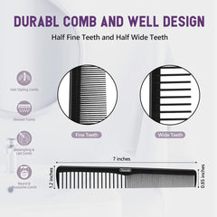 Feewala wide-tooth close-up for gentle detangling of thick or curly hair