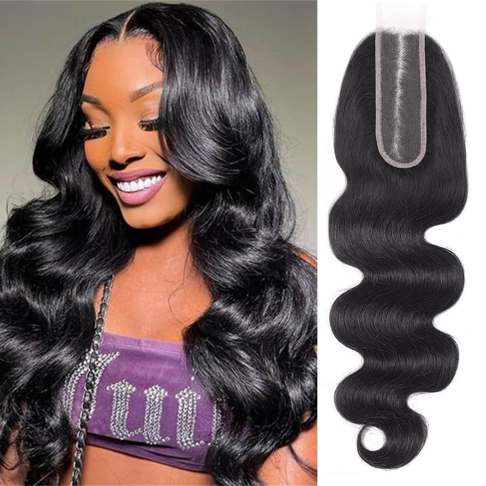 FEHOKA Brazilian 2x6 closure with HD transparent lace for natural hairline.