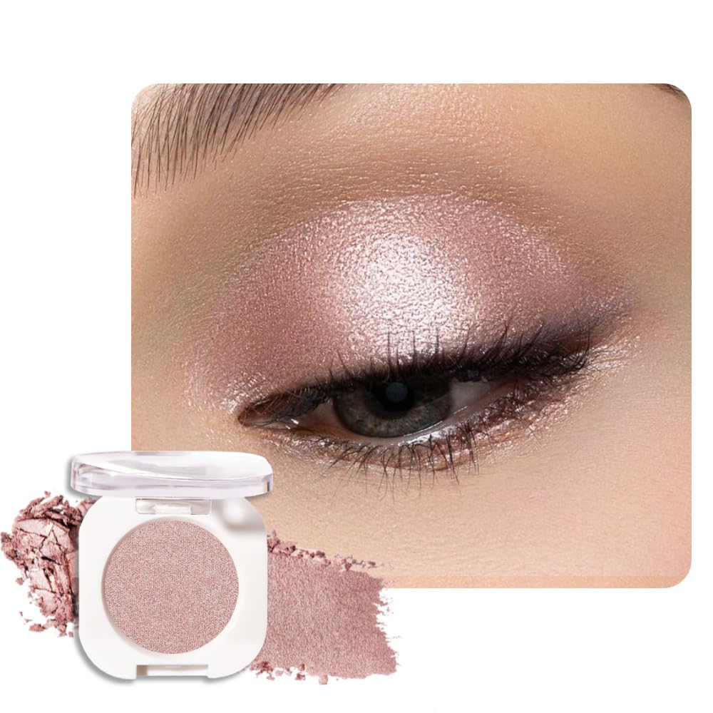 FeiCuiYun Dusty Pink Champagne Shimmer palette open with versatile shades for day-to-night looks