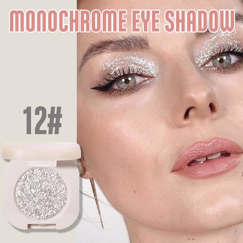 FeiCuiYun glitter eyeshadow palette offers smooth blend and long-lasting shimmer.