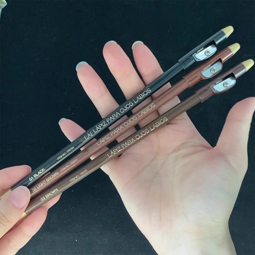 FeiCuiYun pencil set supports brows and eyeliner with long-lasting color.