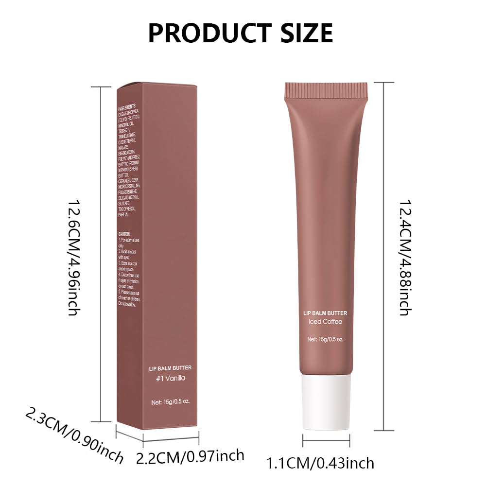FeiCuiYun Iced Coffee balm on lips demonstrates primer and hydrator use.