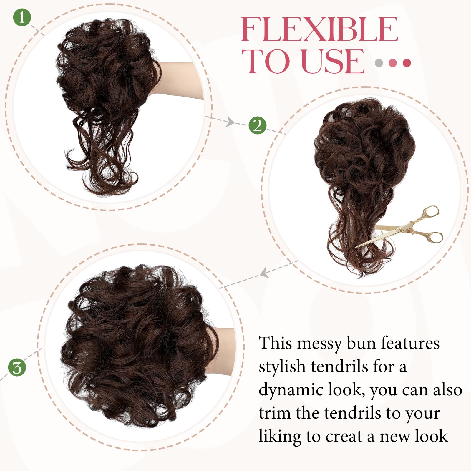 FeidyLong wavy texture captures light for a refined look.