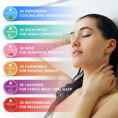 FEIFAN SHOWER bomba de menta para ducha, sensación refrescante y limpia.