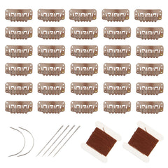 FeiHong clips U de acero inoxidable para fijación estable de extensiones.