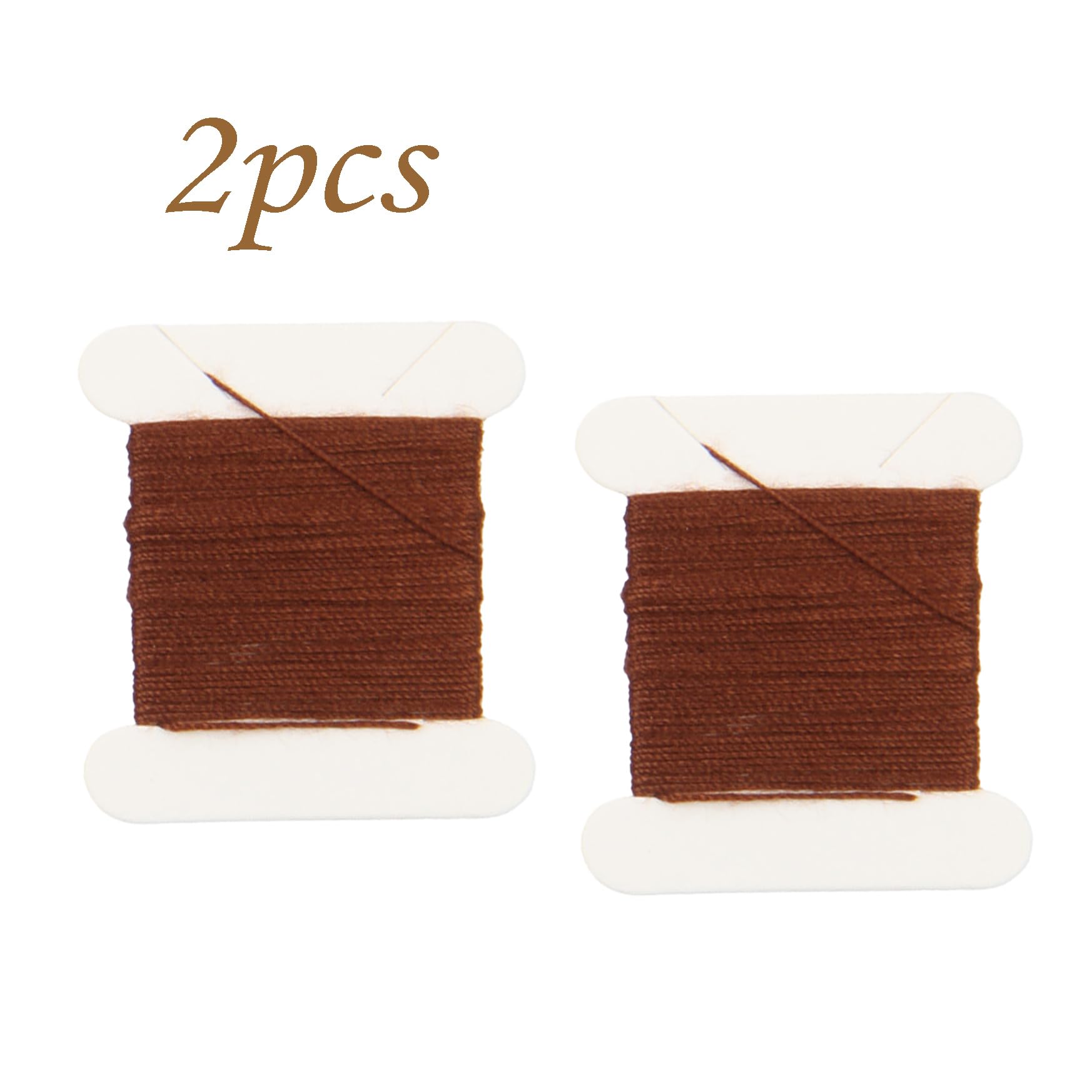 FeiHong hilos marrón claro para coser y arreglar extensiones.