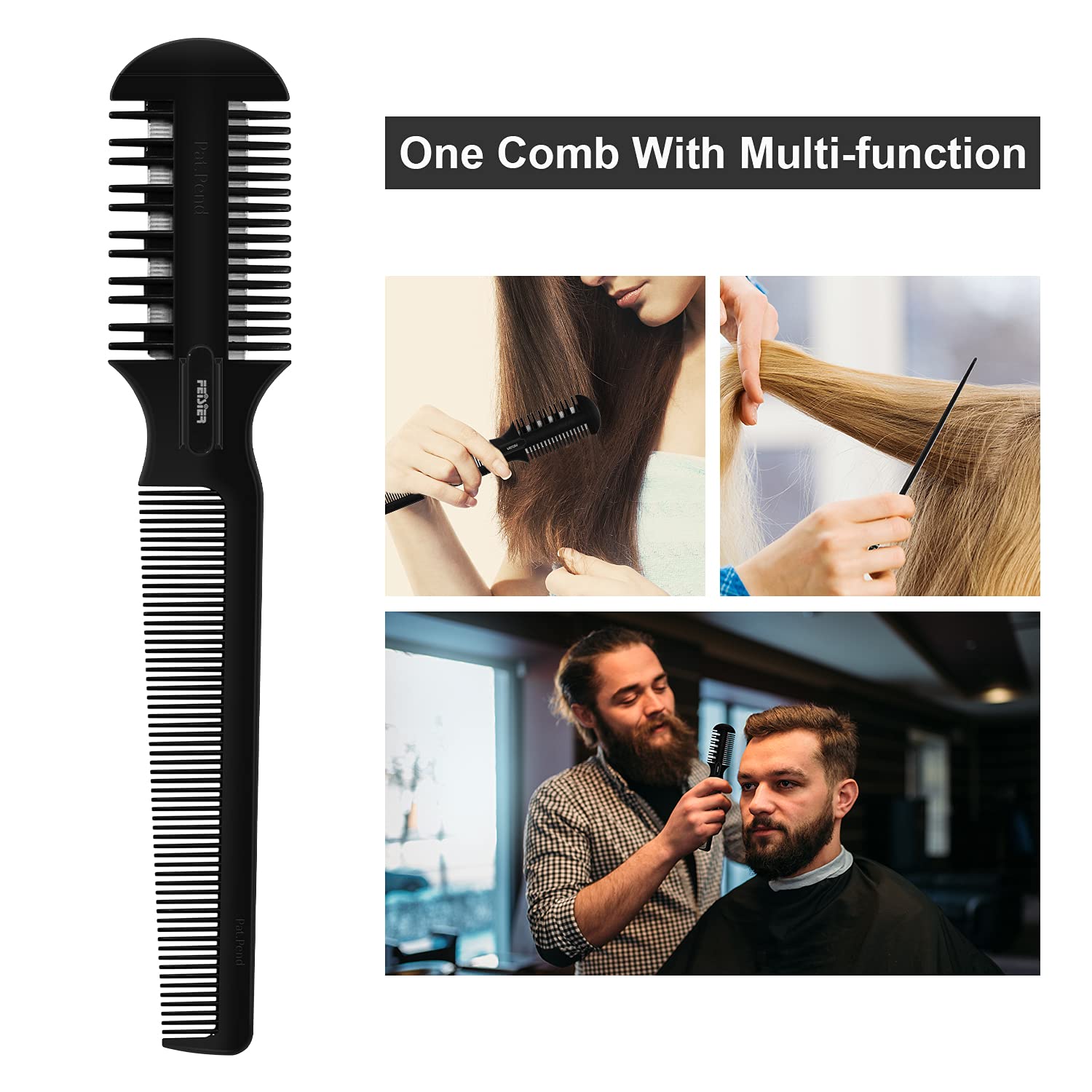 FEISIER Pet hair trimmer capability eases knotting and shedding on pets.