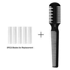FEISIER Razor Comb with long teeth side for easy detangling and precision cutting.