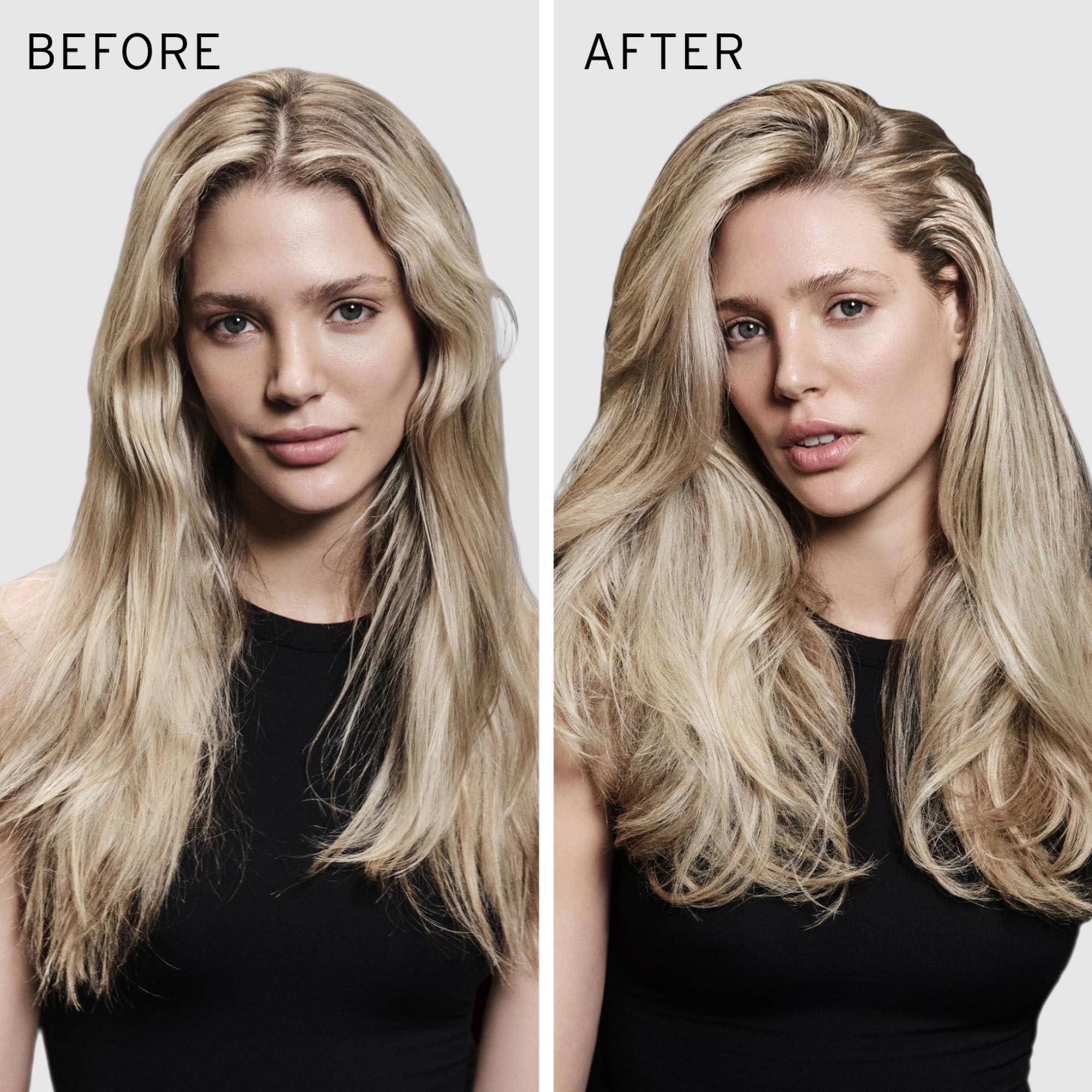 FEKKAI Full Blown Volume Shampoo model with lifted voluminous hair