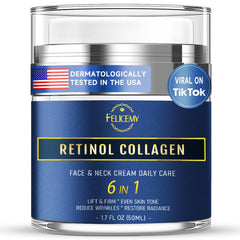 Felicemy 6-en-1 crema facial para hombre en frasco, hidrata y revitaliza la piel.