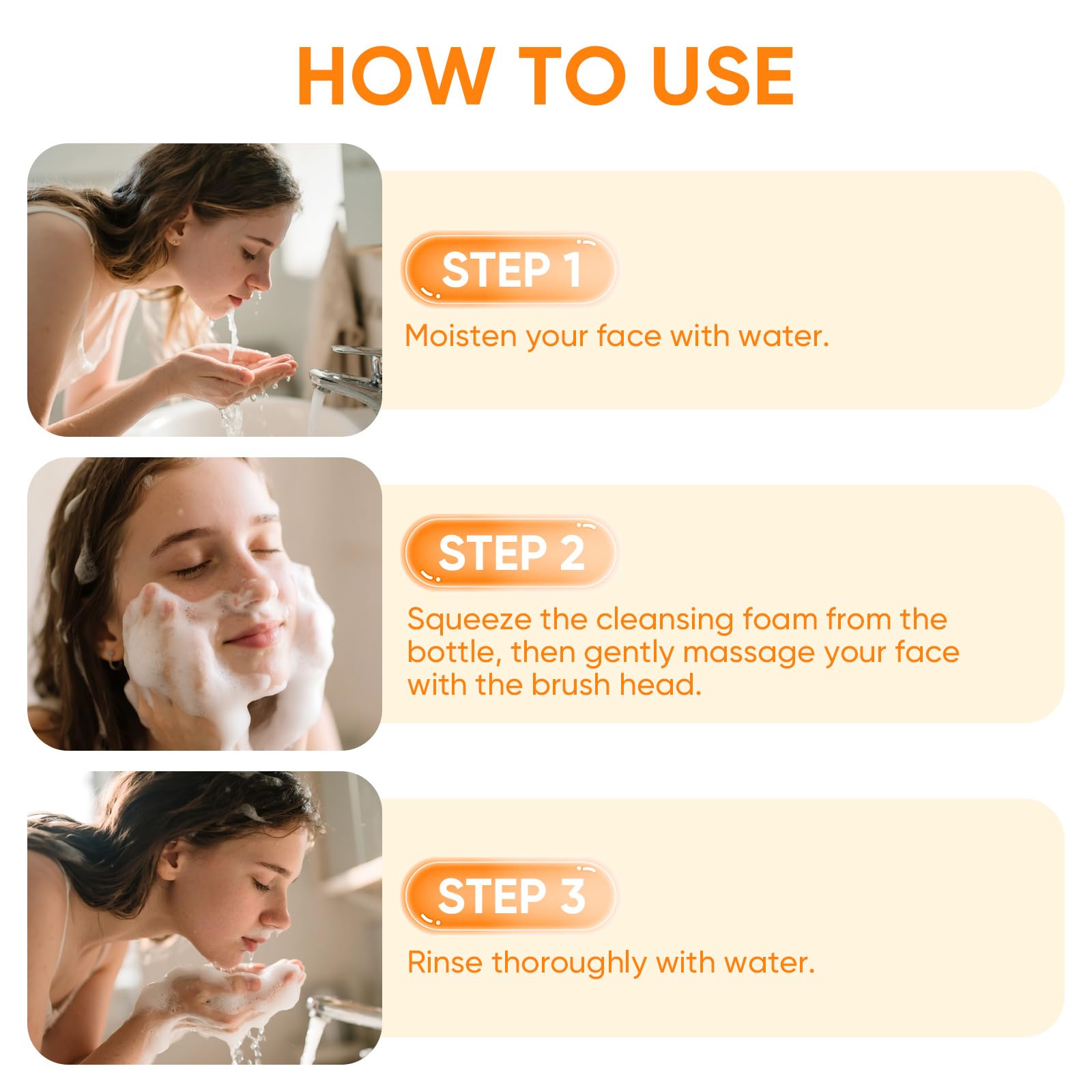 Femani Glow Wash Hand Massage scene emphasizes refreshing cleanse