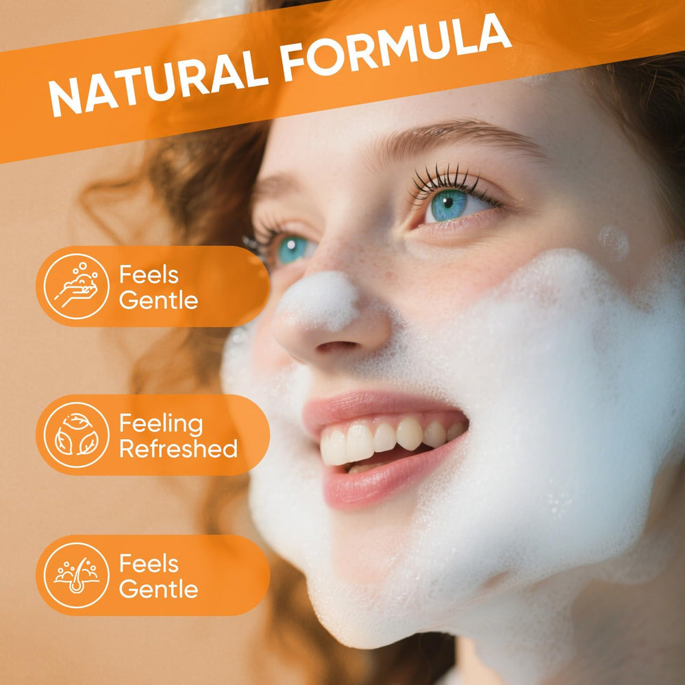 Femani limpiador facial con cepillo de cúrcuma miel: limpieza profunda suave