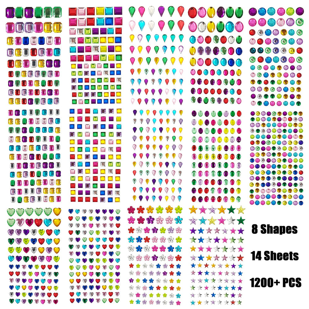 Gemas adhesivas FEMBW cuadradas para decoraciones creativas en nail art