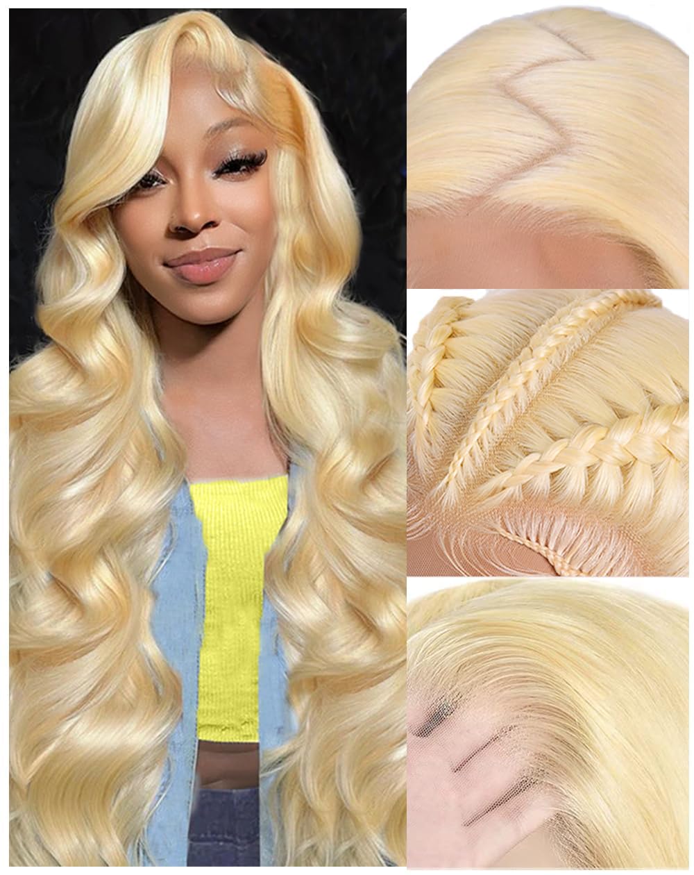 Femca 613 lace front wig with 13x6 body wave for versatile styling