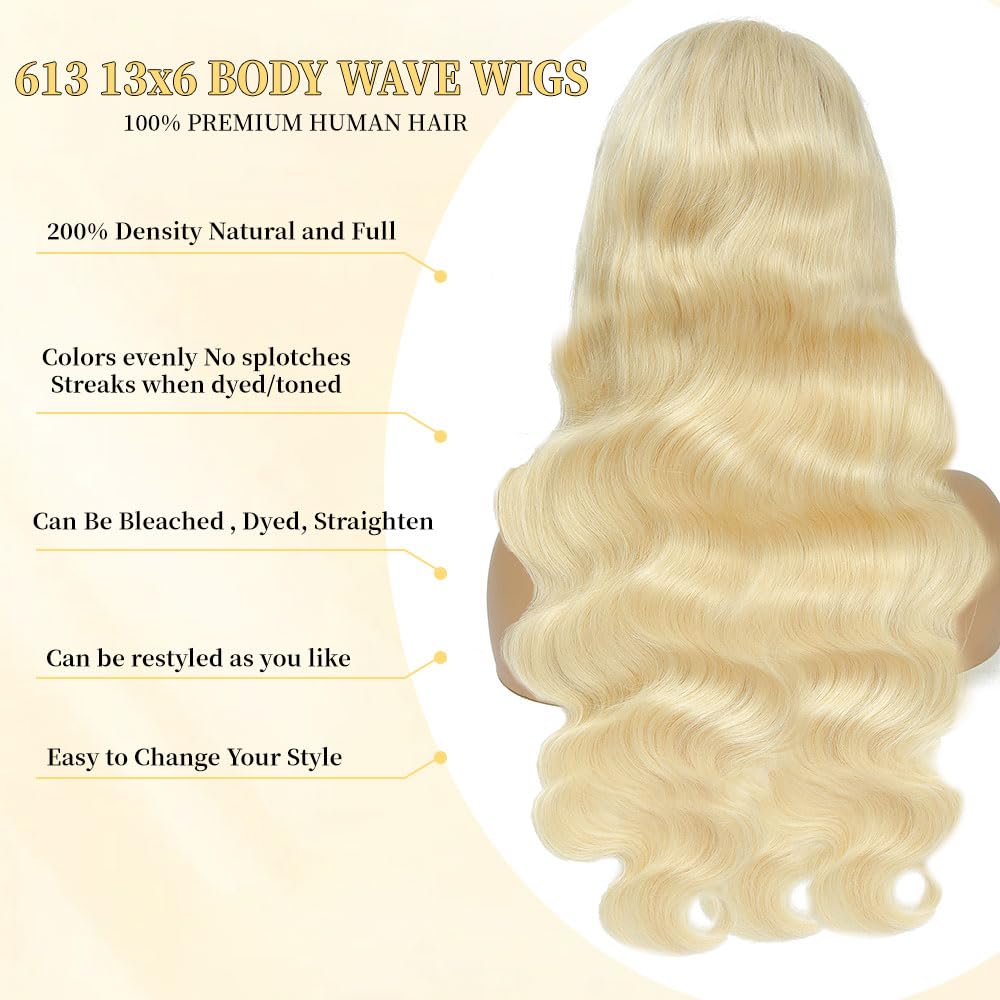 Femca blonde wig, adjustable cap for secure fit