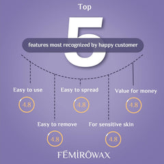 FEMIROWAX Brazilian bikini wax beads for at-home salon-like results