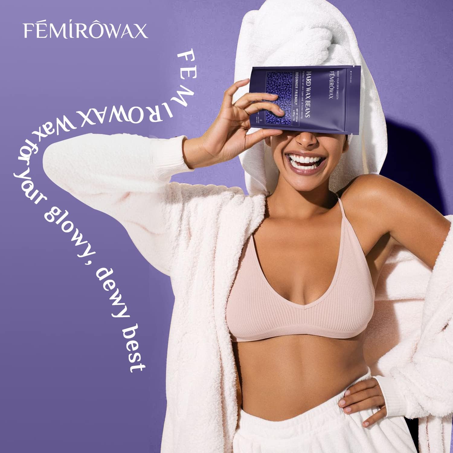 FEMIROWAX fast-drying wax beads shorten at-home waxing sessions