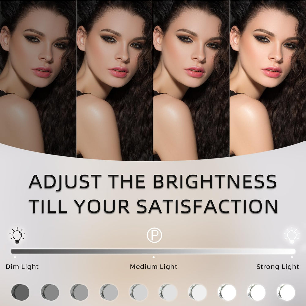 Fenchilin smart touch control panel close-up enabling easy brightness and mode adjustments.
