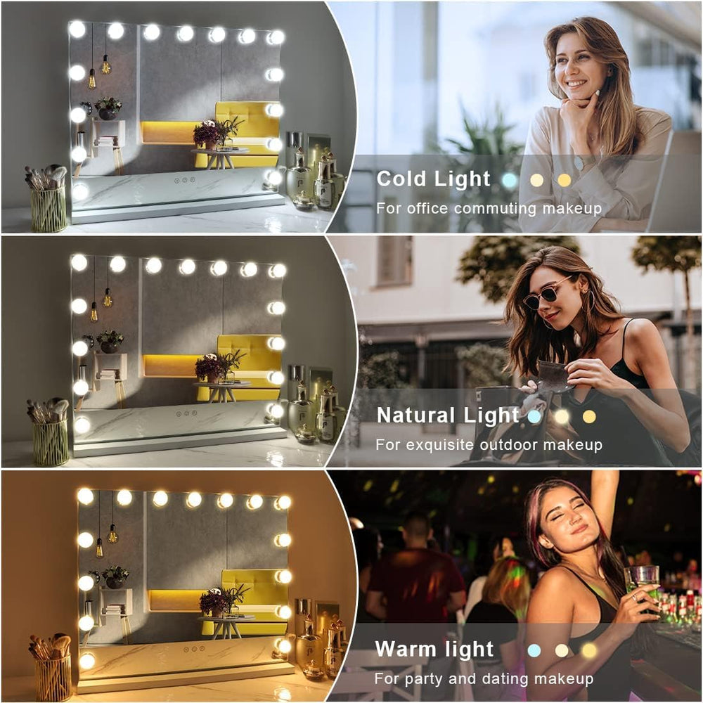FENCHILIN vanity mirror side control panel enables easy brightness adjustment