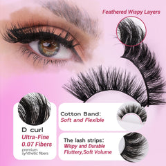 FENG BEAUTY dramatic strip lashes with lightweight band for all day wear
