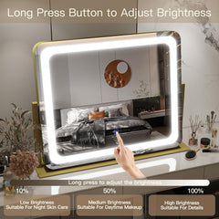 FENNIOGold mirror rotated 360 degrees for versatile grooming angles