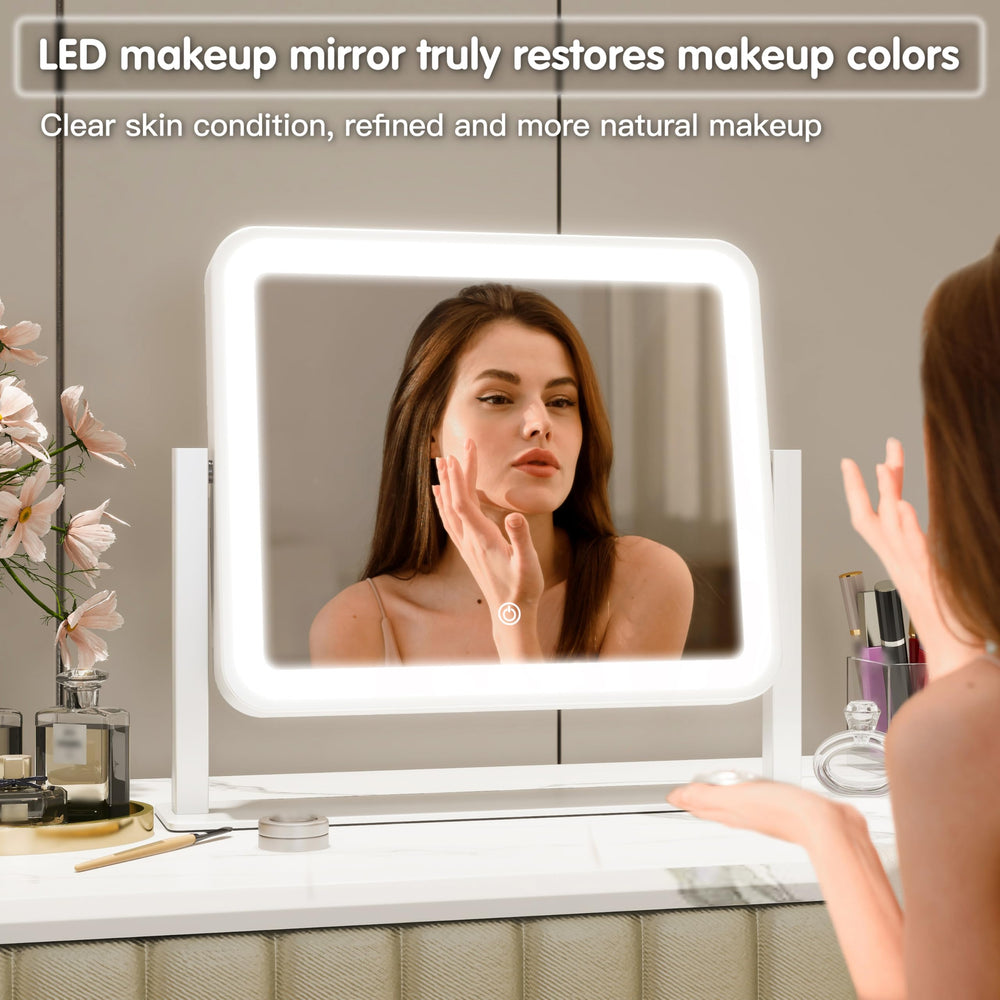 FENNIO vanity mirror 360° swivel for versatile angles