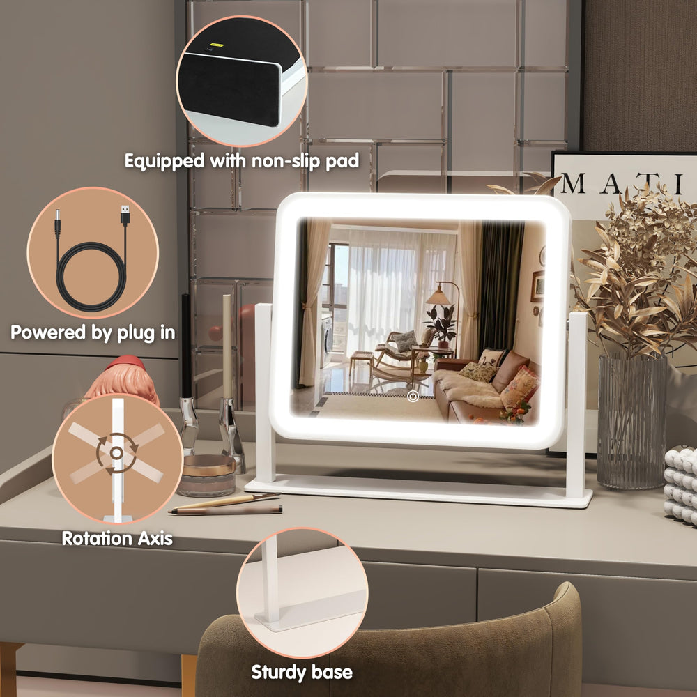 FENNIO vanity mirror aluminum frame emphasizing durability