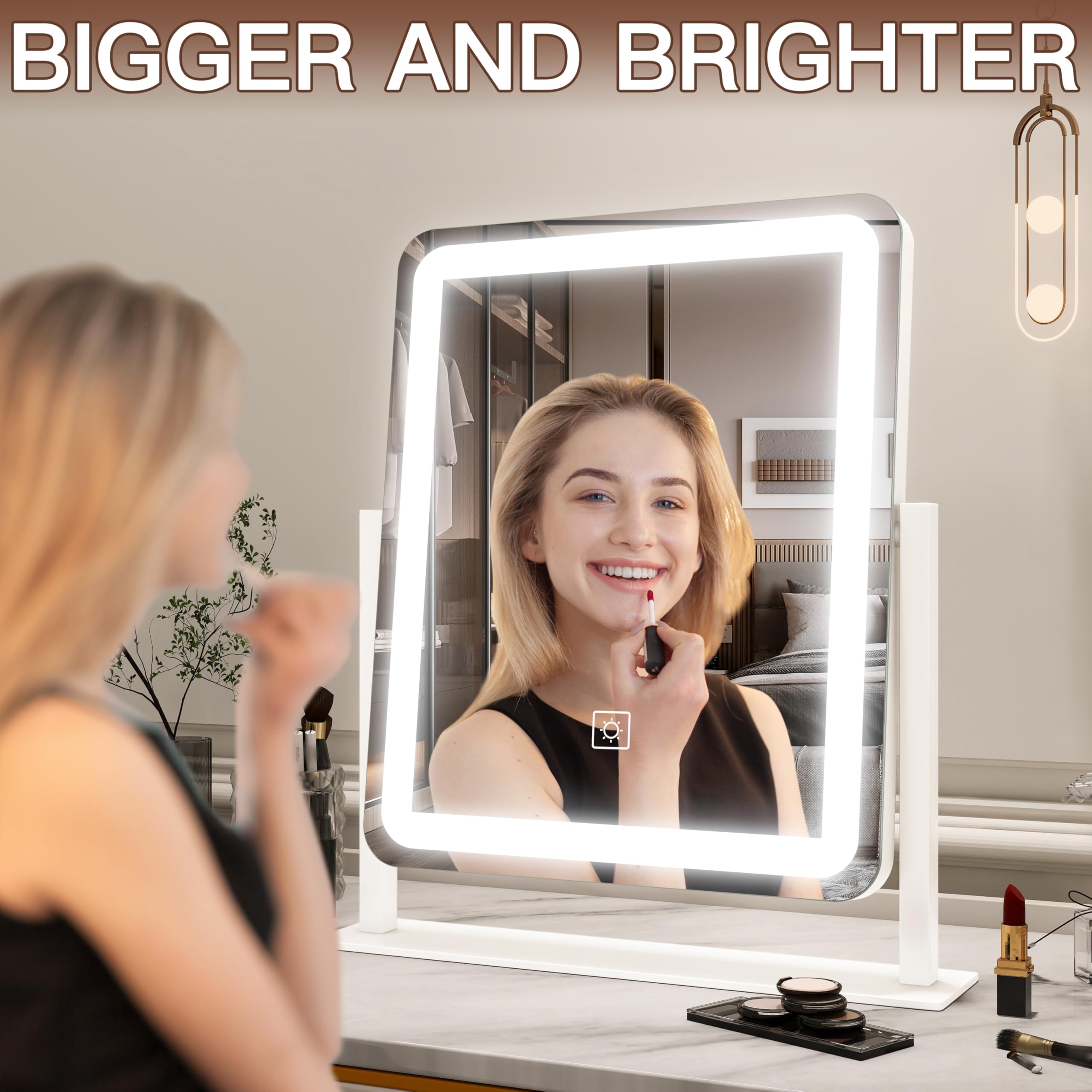 FENNIO vanity mirror smart touch control for easy operation