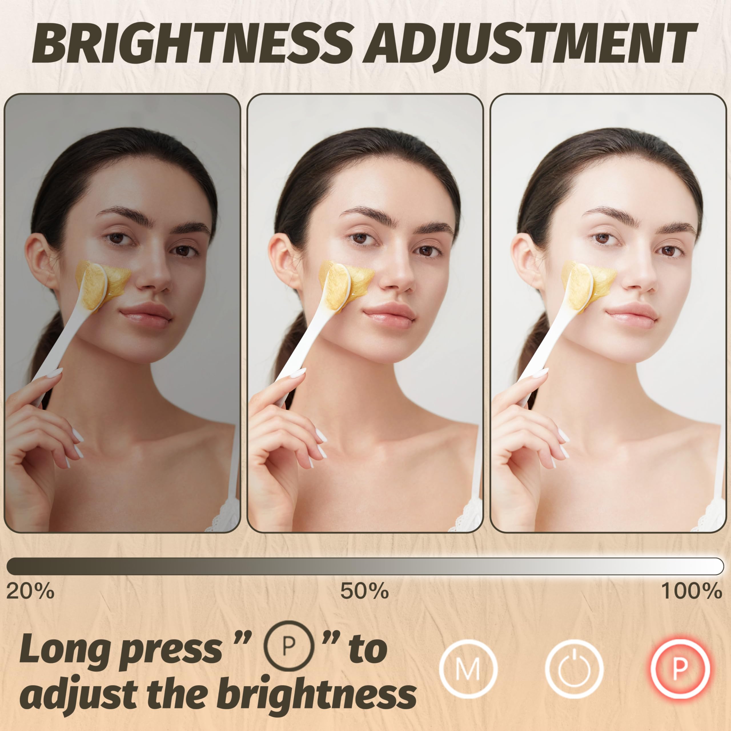 FENNIO vanity mirror smart touch control for easy operation