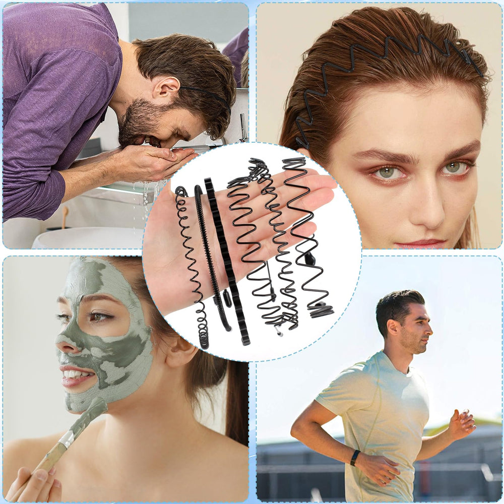 Fenshine 6pcs hoop hairbands reduce slippage during workouts and routines