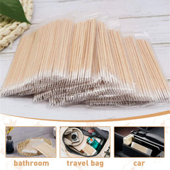 Fenshine cotton swabs with pointed tips for accurate eyeliner cleanup.