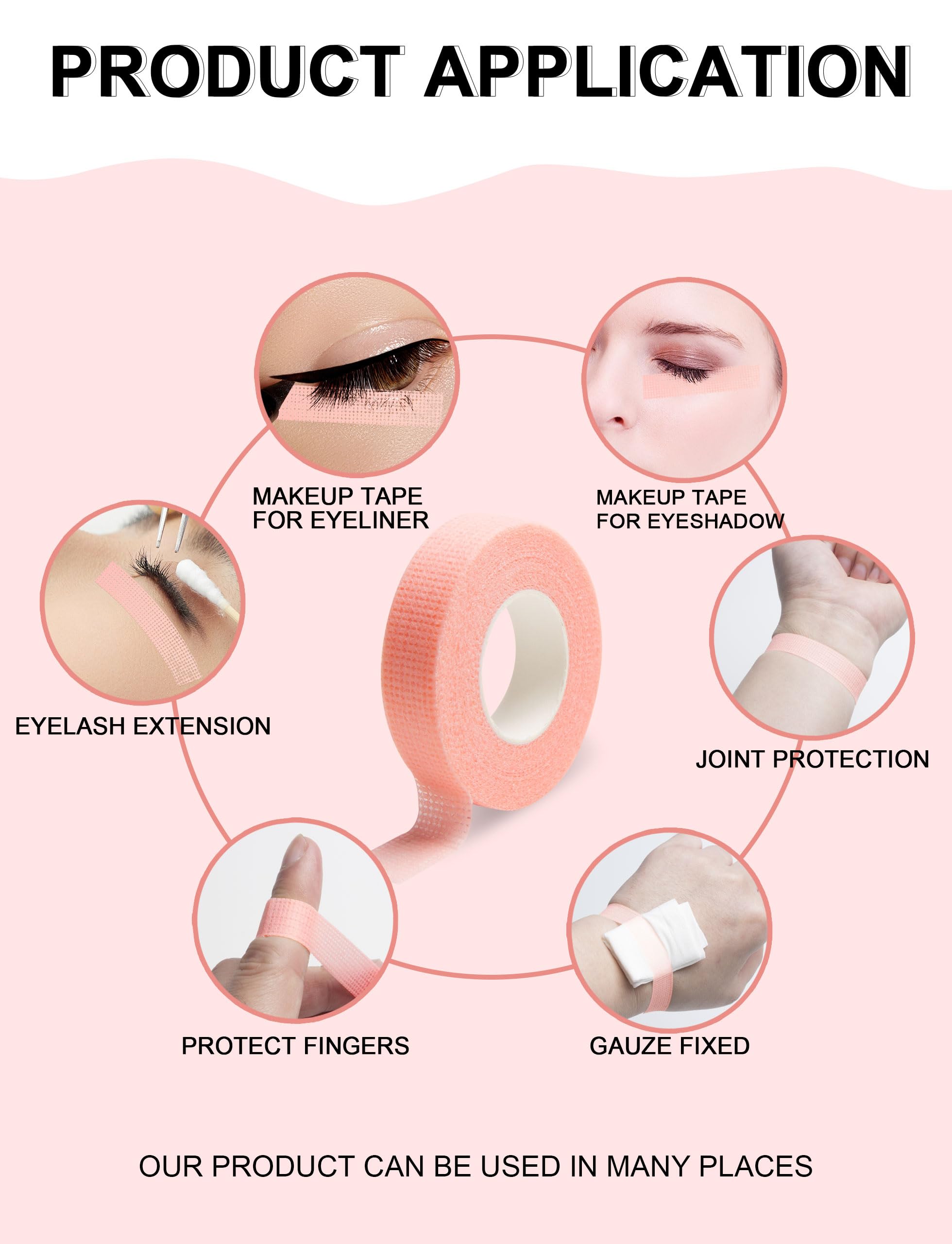Fenshine tape used by lash tech to lift lower lashes during application.