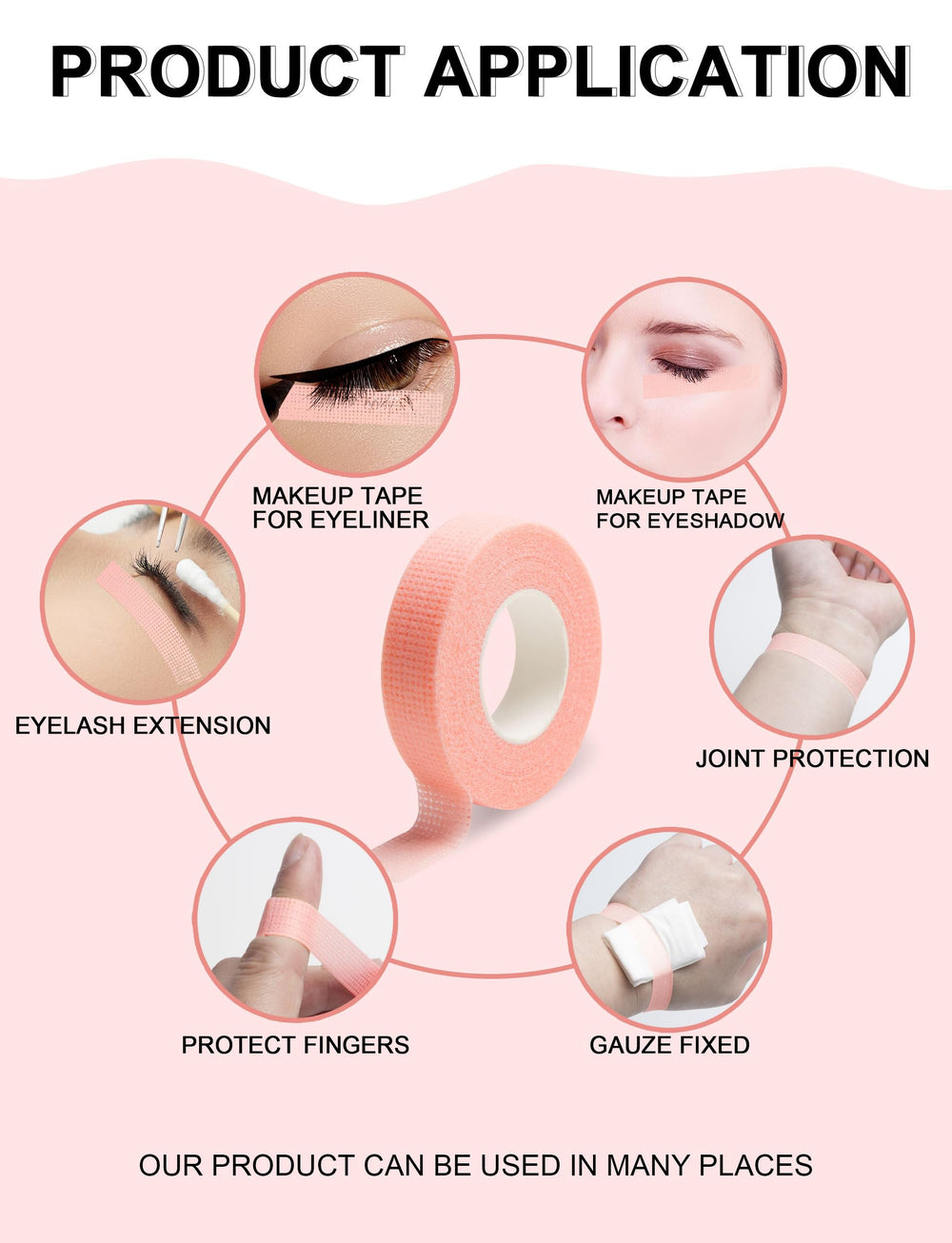 Fenshine tape used by lash tech to lift lower lashes during application.