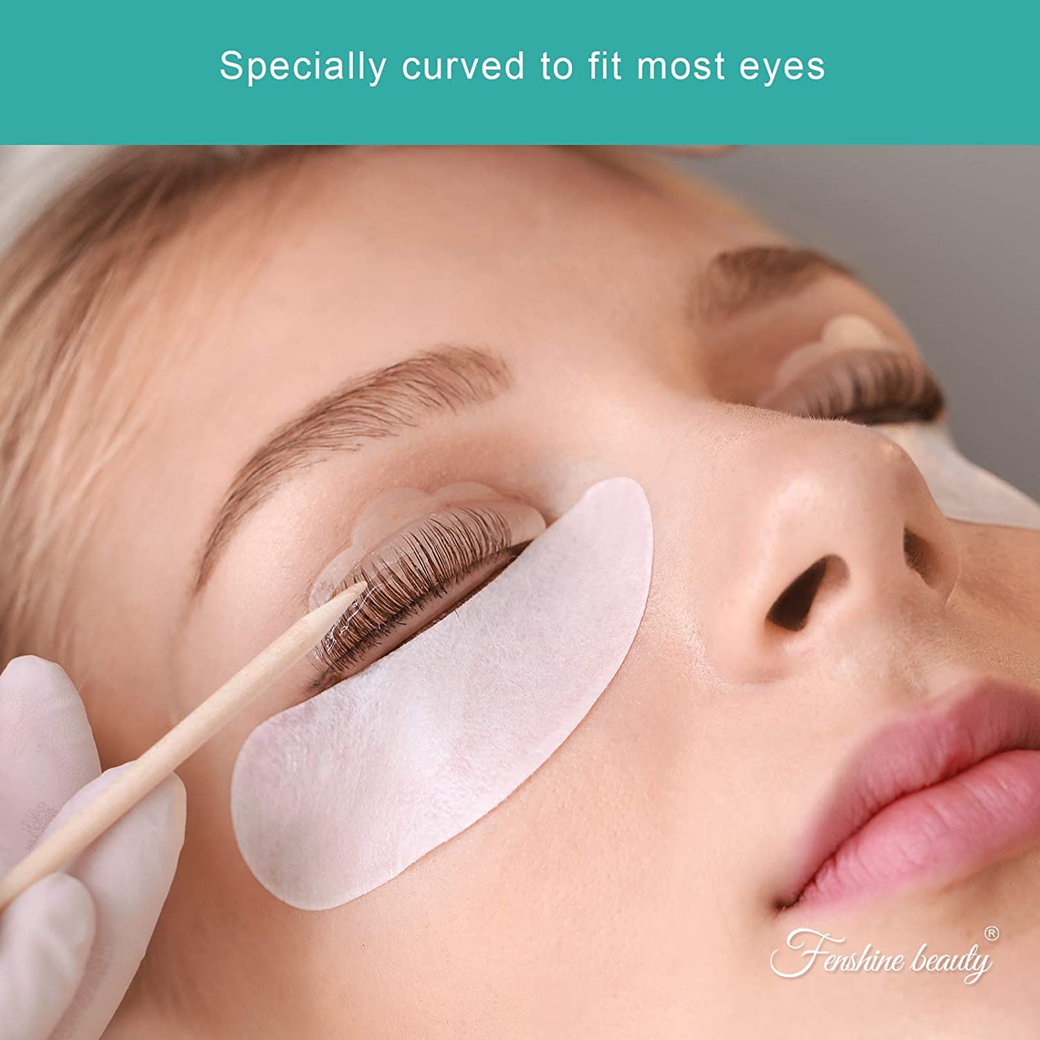 Parche ocular fenshine curvado ergonómico para un ajuste cómodo.
