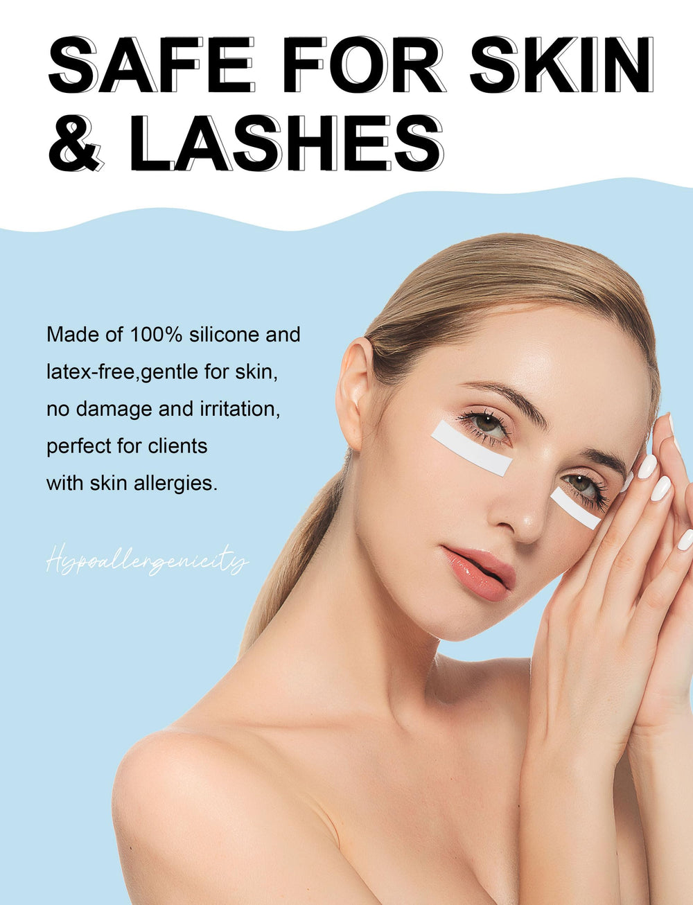 Fenshine isolation tape for upper and lower lashes supports clean lash work.
