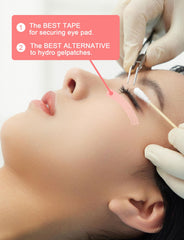 Fenshine white lash tape on skin-safe, breathable surface.