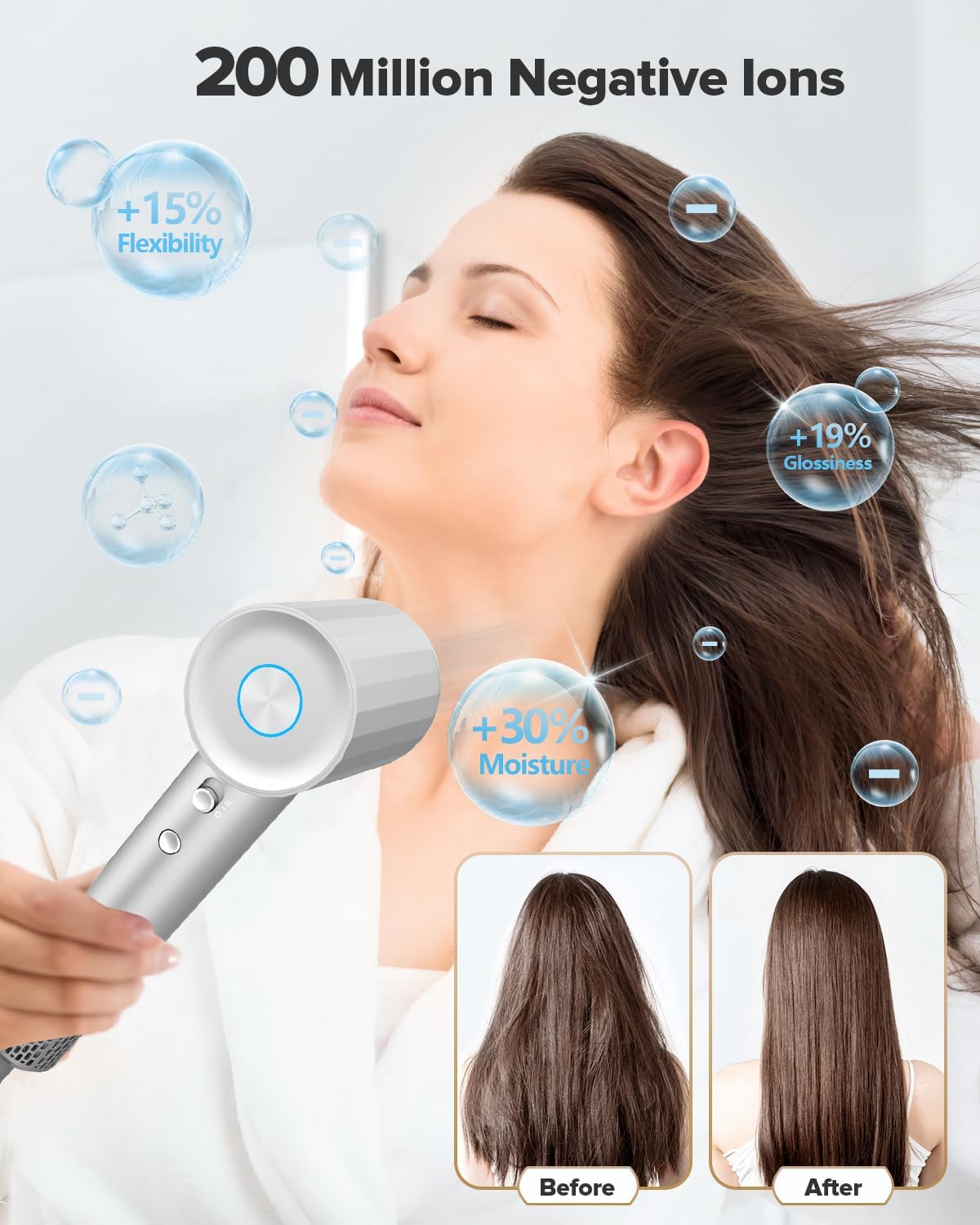 Fentgo hair dryer with magnetic attachments ready for versatile styling.