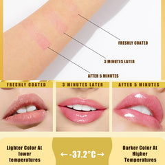 Fenvio Lipstick cambia color por pH, tono rosado natural.